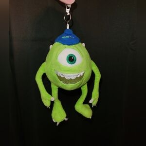 Green Monster Inc. University MIKE WAZOWSKI Plush Keychain